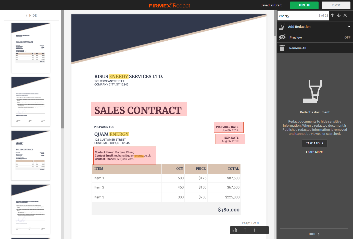 screenshot of Firmex Virtual Data Room